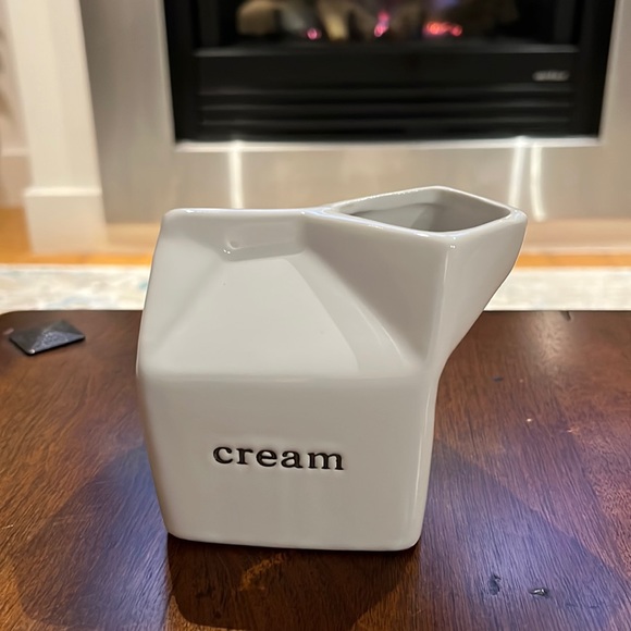 Signature Other - Ceramic Cream Container Shaped Like Milk Carton